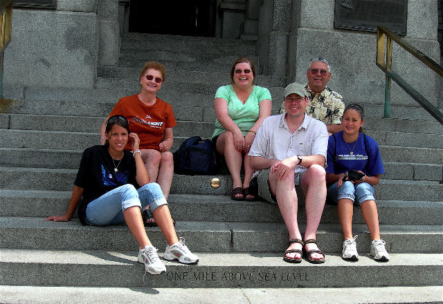 Sitting on the Capitol steps