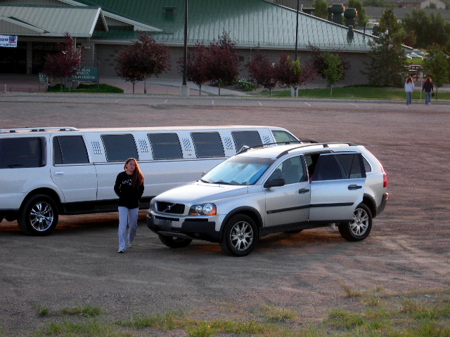 Arriving for hot air balloon ride