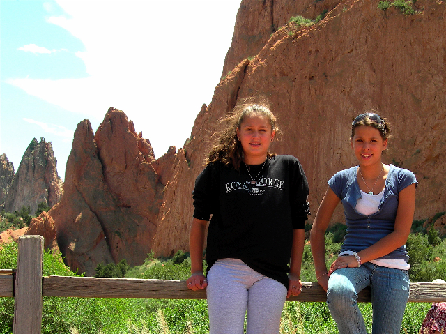 The girls at the Garden
