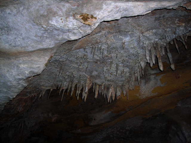 Stallactites on the cieling