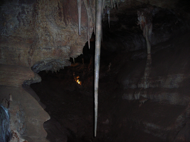 A long stalactite