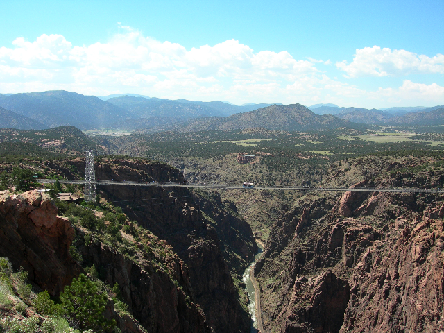 Traffic is light on this bridge