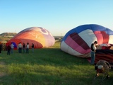 Inflating the balloons